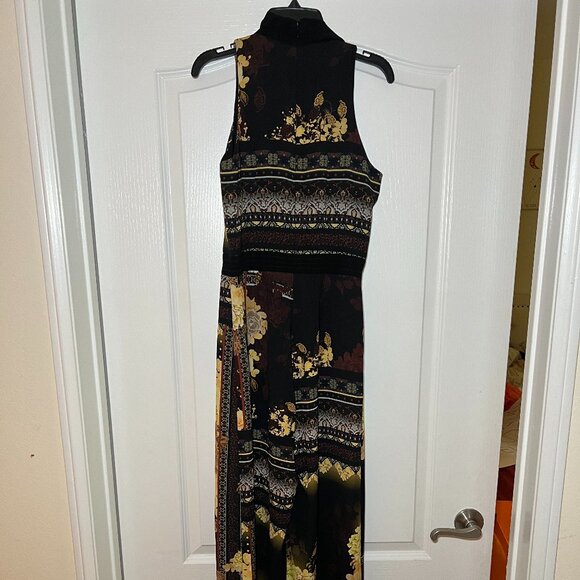 River Island Women's Sleeveless Halter Wide Leg Choker Jumpsuit - Picture 4 of 6